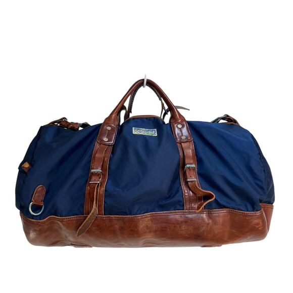 Other - Polo Ralph Lauren Yosemite Blue Duffle Bag Leather Trim